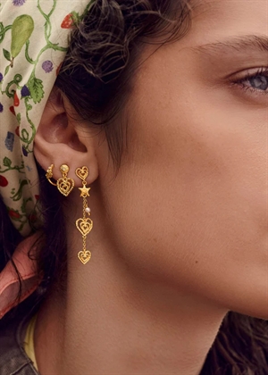 Sada earrings Forgyldt Maanesten